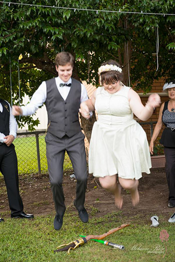 Marry Me Marilyn_Kendall & Daniel Handfasting Commitment Everton Park Brisbane Jumping the Broom